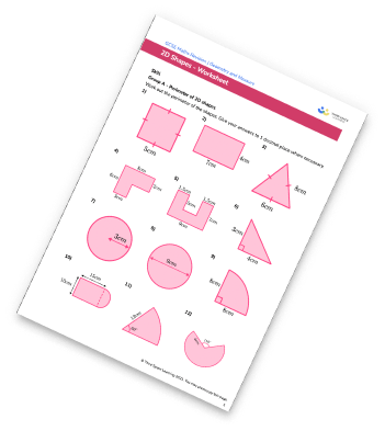 Area Of 2D Shapes Worksheet