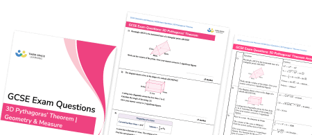 3D Pythagoras Exam Questions