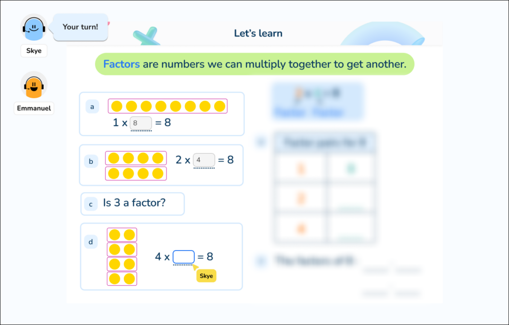 AI tutor Skye uses blur function to reduce cognitive load