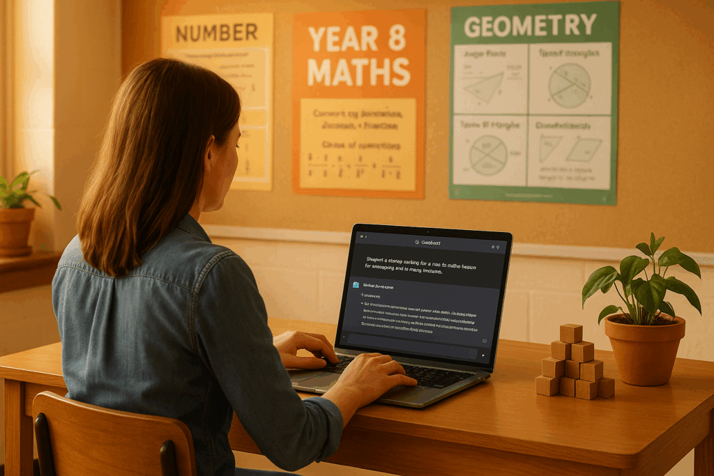 Teacher using ChatGPT maths