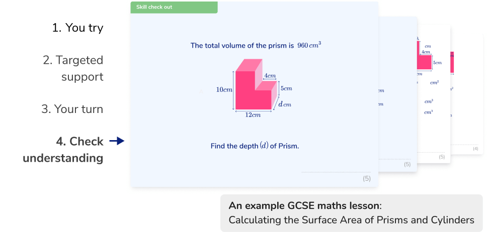 Structured, scaffolded secondary maths lessons