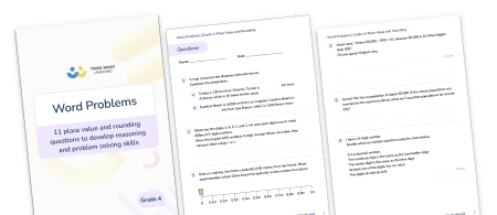 Word Problems Grade 4 Place Value and Rounding