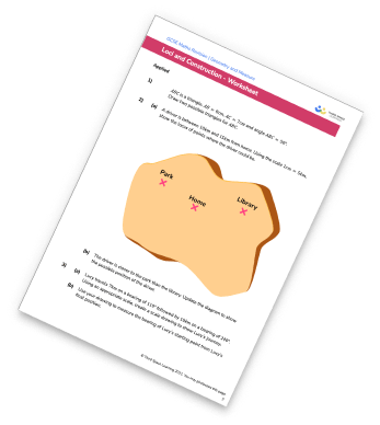 Loci and construction Worksheet
