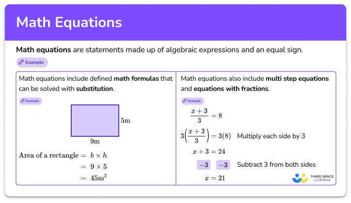 Math equations