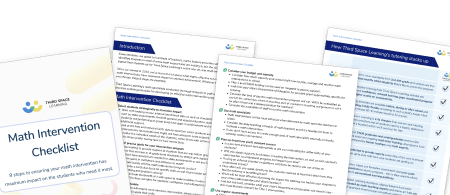 Math Intervention Checklist