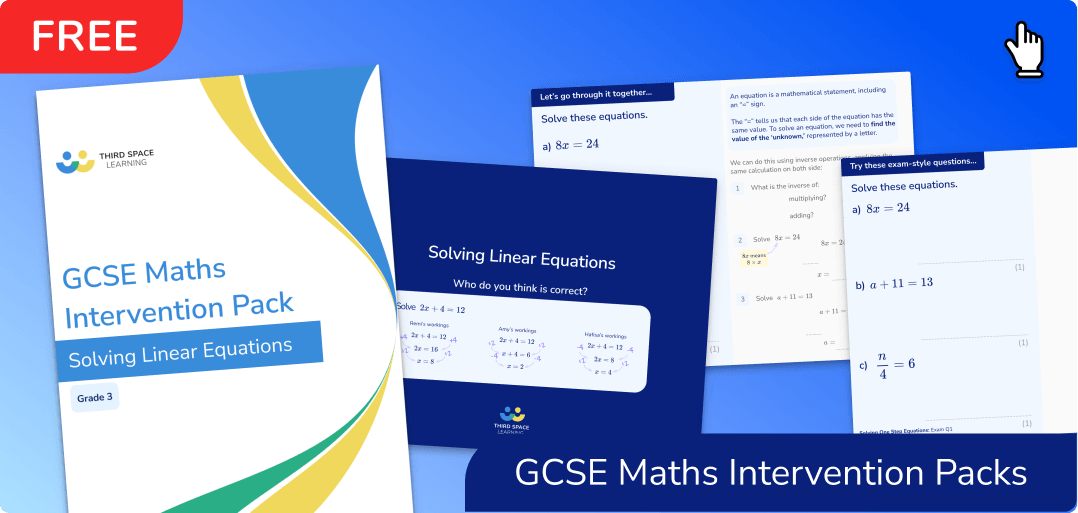 Maths Intervention Packs