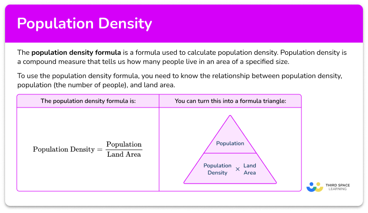 Population density formula