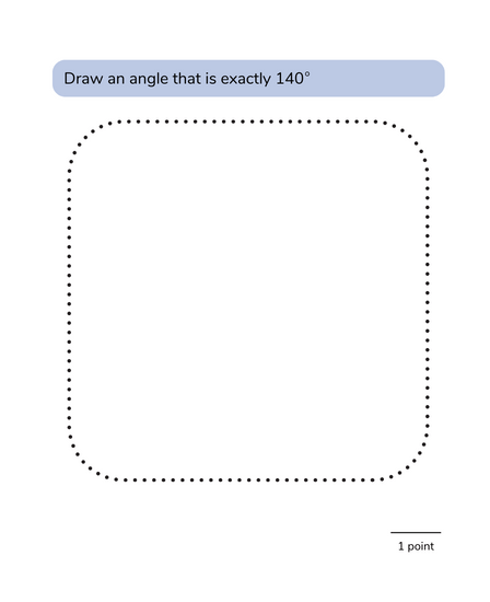 math problem for 5th graders drawing accurate angles