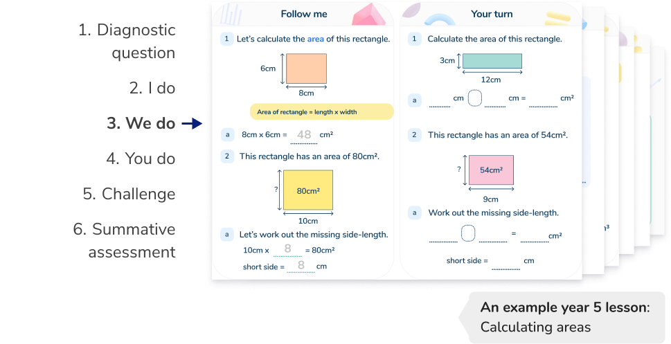 <h2 id=lesson>Structured and scaffolded Year 5 maths tutoring lessons</h2>